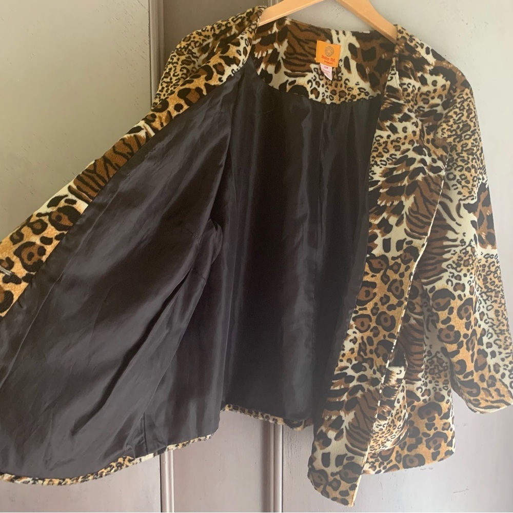 Ruby Rd. Animal Print Button Front Jacket - image 4